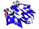 Migliori Carena Moto Suzuki GSXR 1000 2005-2006 - Blu Giallo Bianco Rosso Motul