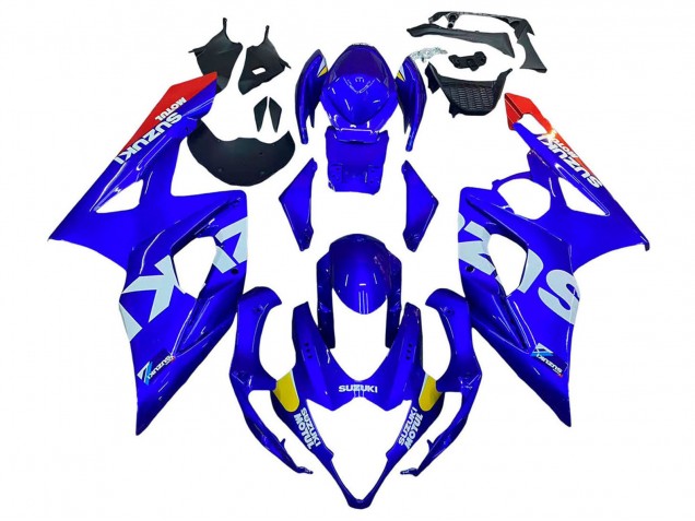 Migliori Carena Moto Suzuki GSXR 1000 2005-2006 - Blu Giallo Bianco Rosso Motul
