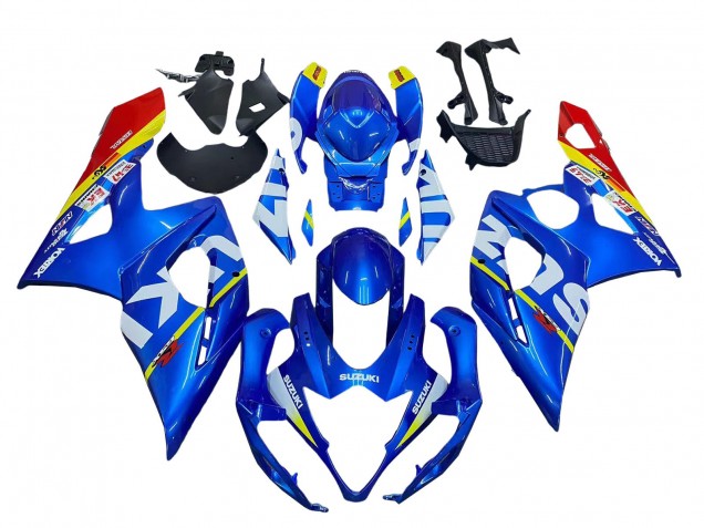 Migliori Carena Moto Suzuki GSXR 1000 2005-2006 - Blu Giallo Rosso Bianco