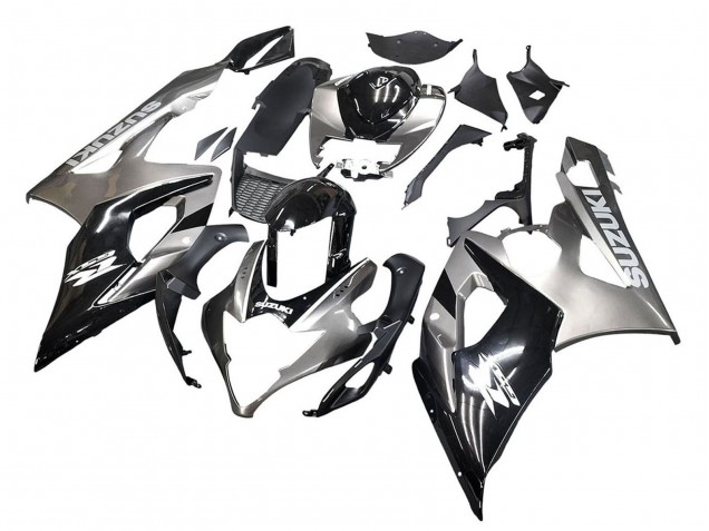 Migliori Carena Moto Suzuki GSXR 1000 2005-2006 - Nero Lucido Grigio