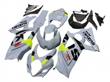 Migliori Carena Moto Suzuki GSXR 1000 2007-2008 - Grigio Chiaro Verde Nero
