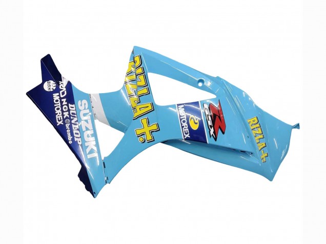 Migliori Carena Moto Suzuki GSXR 1000 2007-2008 - Azzurro Chiaro Giallo Nero Motul Rizla