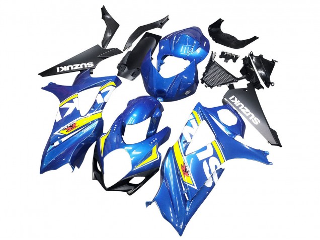 Migliori Carena Moto Suzuki GSXR 1000 2007-2008 - Blu Giallo Nero