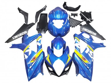 Migliori Carena Moto Suzuki GSXR 1000 2007-2008 - Blu Giallo Nero