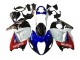 Migliori Carena Moto Suzuki GSXR 1300 Hayabusa 1996-2007 - Bianco Blu Rosso Makita Nero