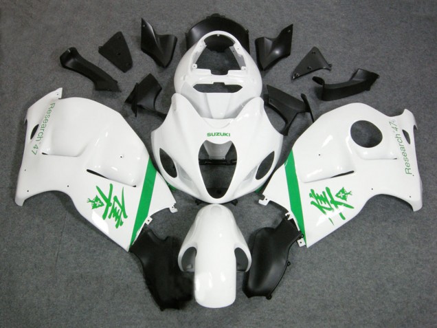 Migliori Carena Moto Suzuki GSXR 1300 Hayabusa 1996-2007 - Bianco Verde