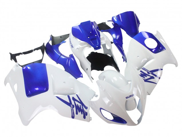 Migliori Carena Moto Suzuki GSXR 1300 Hayabusa 1996-2007 - Bianco Blu Hayabusa