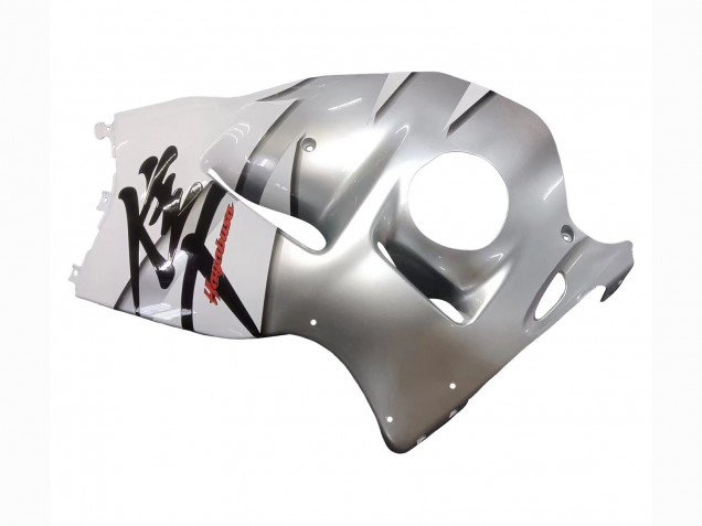 Migliori Carena Moto Suzuki GSXR 1300 Hayabusa 1996-2007 - Bianco Argento Hayabusa