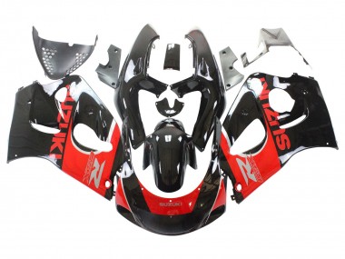 Migliori Carena Moto Suzuki GSXR 600 / GSXR 750 1996-2000 - Nero Rosso