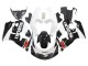 Migliori Carena Moto Suzuki GSXR 600 / GSXR 750 1996-2000 - Nero Bianco