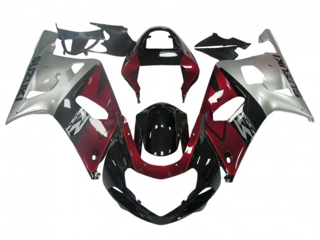 Migliori Carena Moto Suzuki GSXR 600 / GSXR 750 1996-2000 - Blu Scuro Bianco
