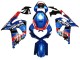 Migliori Carena Moto Suzuki GSXR 600 / GSXR 750 2001-2003 - Blu Rosso Corsa