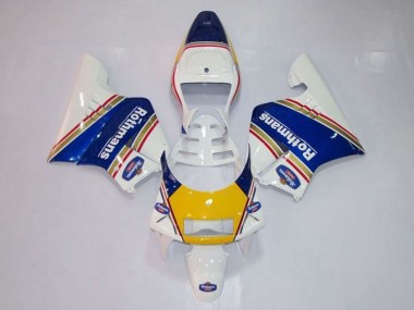 Migliori Carena Moto Honda NSR250R MC28 P4 1994-1996 - Bianco Blu Giallo Oro Rothmans