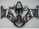 Migliori Carena Moto Suzuki GSXR 600 / GSXR 750 2001-2003 - Nero Lucido Rosso Bianco