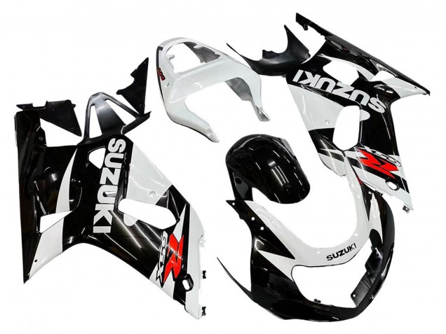 Migliori Carena Moto Suzuki GSXR 600 / GSXR 750 2001-2003 - Bianco Nero Lucido Rosso