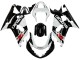 Migliori Carena Moto Suzuki GSXR 600 / GSXR 750 2001-2003 - Bianco Nero Lucido Rosso