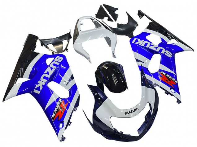 Migliori Carena Moto Suzuki GSXR 600 / GSXR 750 2001-2003 - Blu Bianco Nero Lucido Rosso