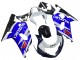 Migliori Carena Moto Suzuki GSXR 600 / GSXR 750 2001-2003 - Blu Bianco Nero Lucido Rosso