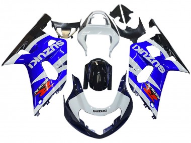 Migliori Carena Moto Suzuki GSXR 600 / GSXR 750 2001-2003 - Blu Bianco Nero Lucido Rosso