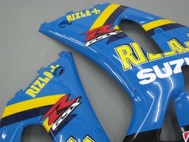 Migliori Carena Moto Suzuki GSXR 600 / GSXR 750 2001-2003 - Blu Giallo Nero Motul Rizla