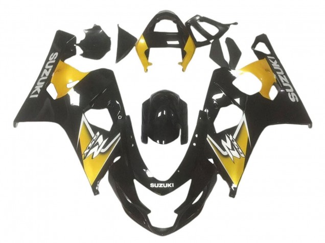 Migliori Carena Moto Suzuki GSXR 600 / GSXR 750 2001-2003 - Giallo Nero Lucido