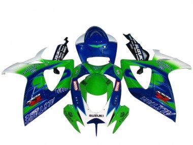 Migliori Carena Moto Suzuki GSXR 600 / GSXR 750 2004-2005 - Bianco Blu Verde