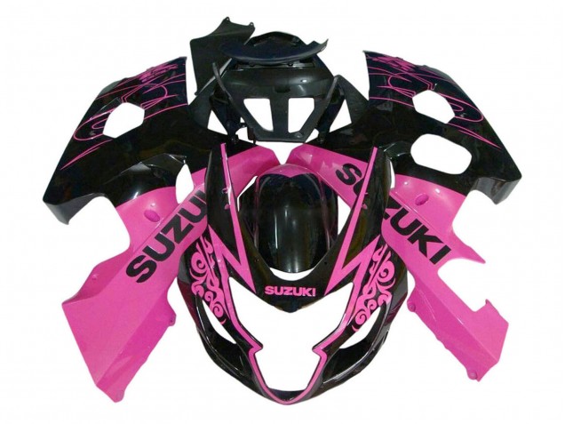 Migliori Carena Moto Suzuki GSXR 600 / GSXR 750 2004-2005 - Rosa Nero Lucido