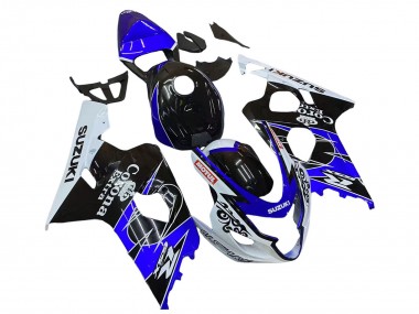 Migliori Carena Moto Suzuki GSXR 600 / GSXR 750 2004-2005 - Bianco Blu Nero Corona Motul