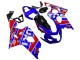Migliori Carena Moto Suzuki GSXR 600 / GSXR 750 2004-2005 - Blu Rosso Nero Motul Dunlop