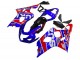 Migliori Carena Moto Suzuki GSXR 600 / GSXR 750 2004-2005 - Blu Rosso Nero Motul Dunlop