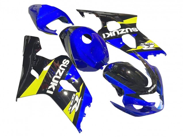 Migliori Carena Moto Suzuki GSXR 600 / GSXR 750 2004-2005 - Blu Giallo Nero