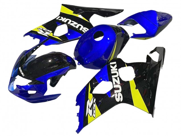 Migliori Carena Moto Suzuki GSXR 600 / GSXR 750 2004-2005 - Blu Giallo Nero