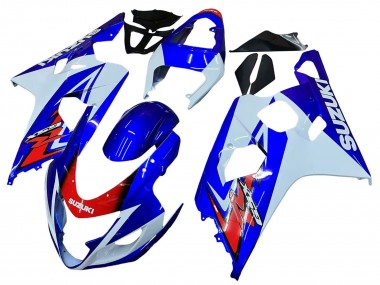 Migliori Carena Moto Suzuki GSXR 600 / GSXR 750 2004-2005 - Bianco Blu Rosso