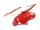 Migliori Carena Moto Suzuki GSXR 600 / GSXR 750 2004-2005 - Bianco Rosso Giallo Michelin Texaon Heron 7
