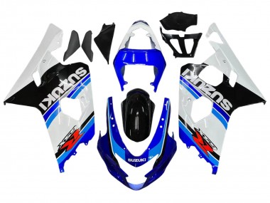 Migliori Carena Moto Suzuki GSXR 600 / GSXR 750 2004-2005 - Bianco Blu Nero Rosso