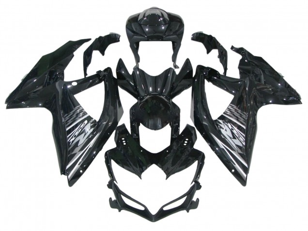 Migliori Carena Moto Suzuki GSXR 600 / GSXR 750 2006-2007 - Nero Lucido Grigio Bianco