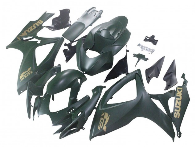 Migliori Carena Moto Suzuki GSXR 600 / GSXR 750 2006-2007 - Verde Militare Opaco