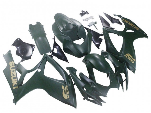 Migliori Carena Moto Suzuki GSXR 600 / GSXR 750 2006-2007 - Verde Militare Opaco