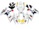 Migliori Carena Moto Suzuki GSXR 600 / GSXR 750 2006-2007 - Bianco Rosso Giallo Motul