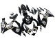 Migliori Carena Moto Suzuki GSXR 600 / GSXR 750 2006-2007 - Nero Lucido Bianco Motul Lucky Strike