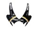 Migliori Carena Moto Suzuki GSXR 600 / GSXR 750 2006-2007 - Nero Lucido Bianco Motul Lucky Strike