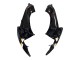 Migliori Carena Moto Suzuki GSXR 600 / GSXR 750 2006-2007 - Nero Lucido Bianco Motul Lucky Strike