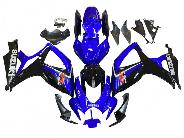 Migliori Carena Moto Suzuki GSXR 600 / GSXR 750 2006-2007 - Blu Nero Rosso