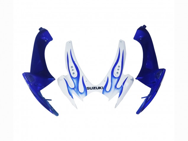 Migliori Carena Moto Suzuki GSXR 600 / GSXR 750 2006-2007 - Bianco Blu Fiamma