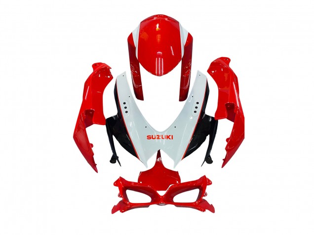 Migliori Carena Moto Suzuki GSXR 600 / GSXR 750 2008-2010 - Bianco Rosso Nero
