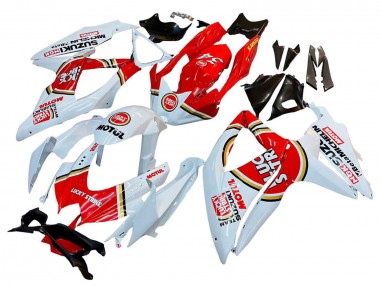 Migliori Carena Moto Suzuki GSXR 600 / GSXR 750 2008-2010 - Bianco Rosso Motul Lucky Strike