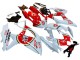 Migliori Carena Moto Suzuki GSXR 600 / GSXR 750 2008-2010 - Bianco Rosso Motul Lucky Strike