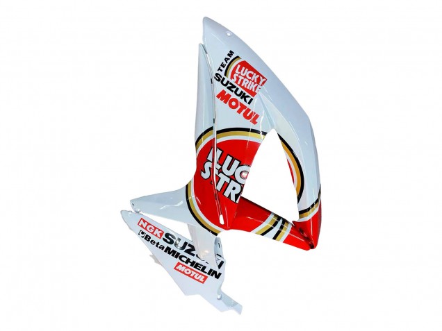 Migliori Carena Moto Suzuki GSXR 600 / GSXR 750 2008-2010 - Bianco Rosso Motul Lucky Strike