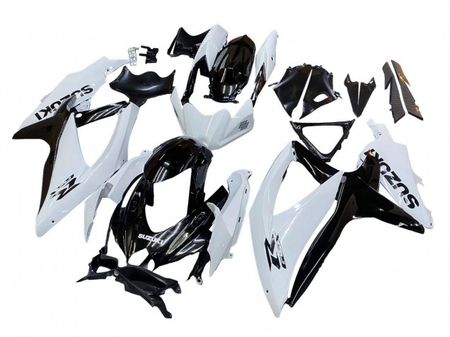 Migliori Carena Moto Suzuki GSXR 600 / GSXR 750 2008-2010 - Bianco Nero