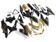 Migliori Carena Moto Suzuki GSXR 600 / GSXR 750 2008-2010 - Nero Opaco Bianco Oro